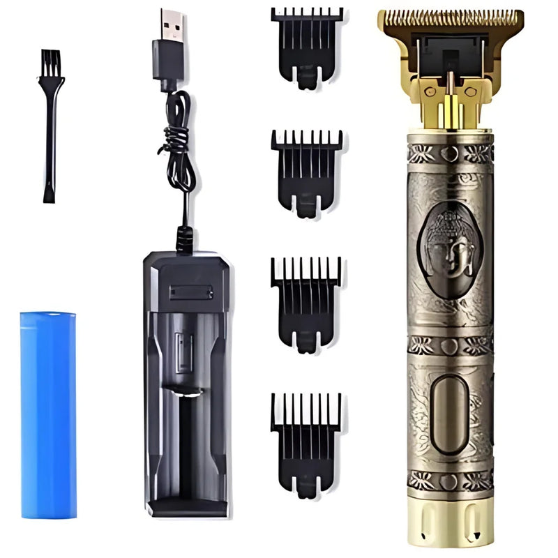MAQUINA PROFISSIONAL DE CORTAR CABELO E APARAR BARBA - Sem Fio Portátil