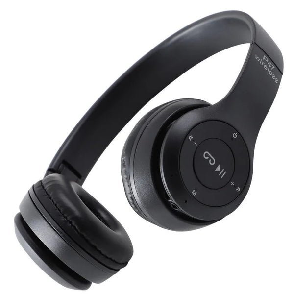 FONE DE OUVIDO SEM FIO DOBRAVEL CONEXAO BLUETOOTH, MICRO SD CARD, AUX.